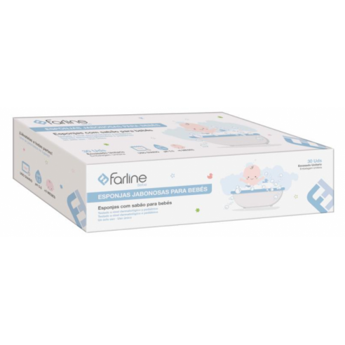 Farline 30 Esponjas jabonosas para bebés