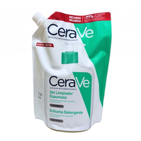CeraVe Gel limpiador espumoso Recarga...