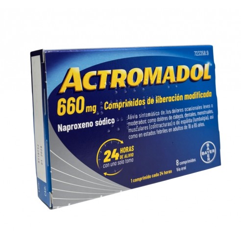 Actromadol 660 mg 8 comprimidos...