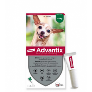 Advantix perros hasta 4 kg...
