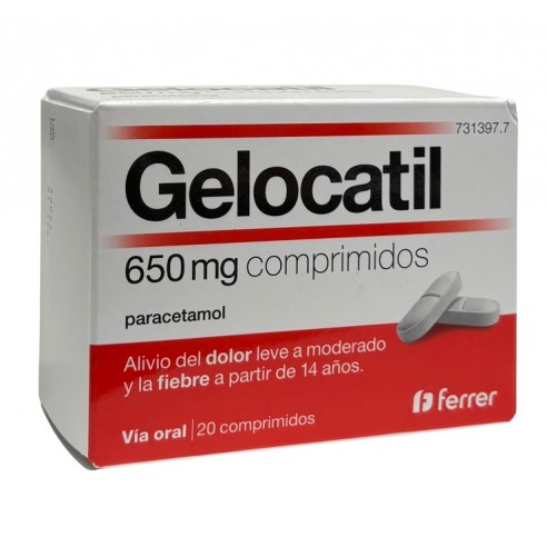 Gelocatil 650mg 20 comprimidos