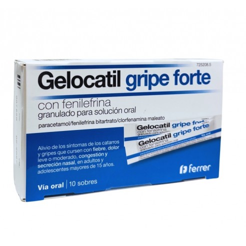 Gelocatil Gripe Forte con Fenilefrina...