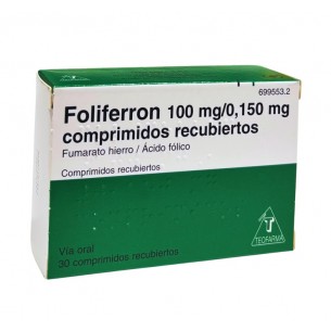 Foliferron 30 comprimidos