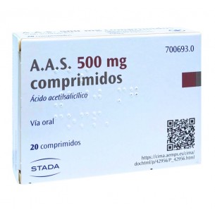A.A.S. 500 mg 20 comprimidos