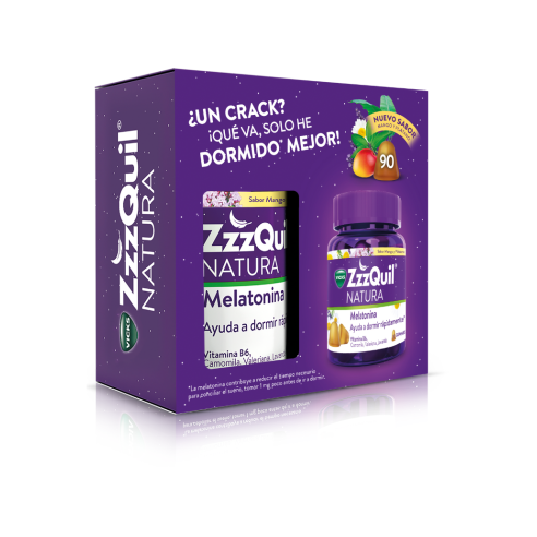 ZzzQuil Natura Mango y plátano Pack...