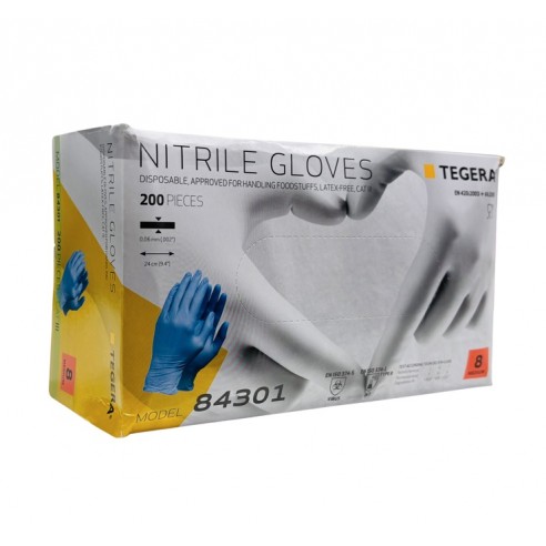 Guantes Nitrilo Tegera  T M 200 unidades