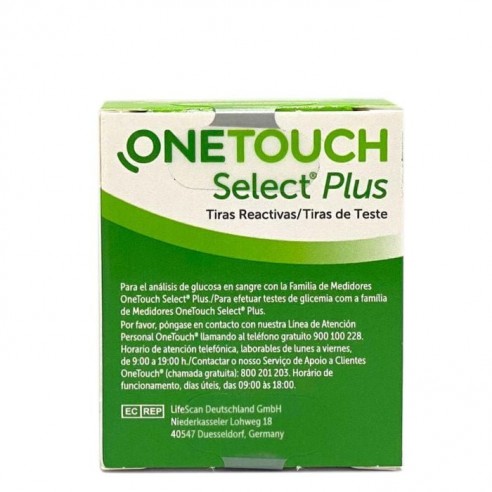 Tiras reactivas Onetouch Select plus...