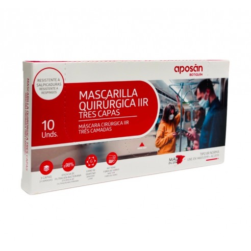 Aposán Mascarilla Quirúrgica IIR Azul...