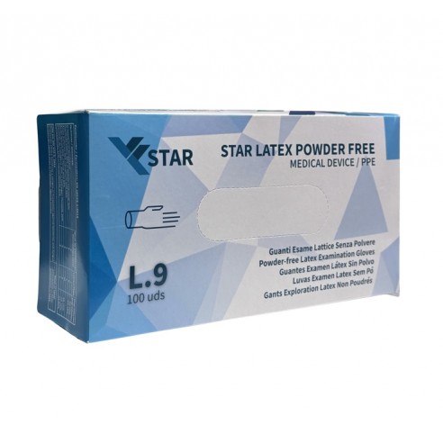 Guantes Star Latex sin polvo Talla L...
