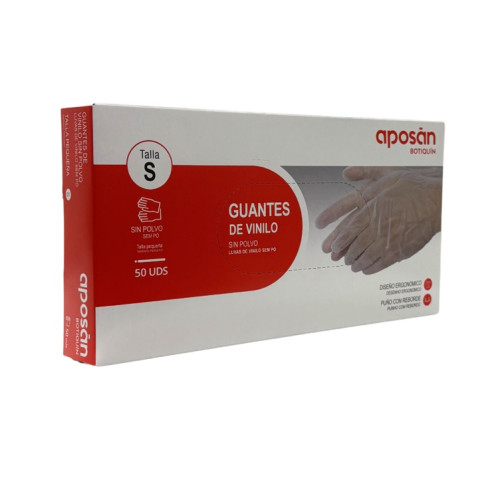 Aposan Guantes Vinilo Talla S 50...