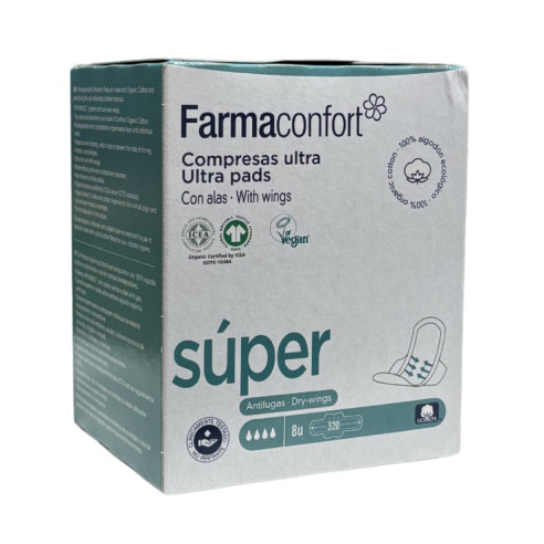 Compresas 100% Algodón Ultrafinas...