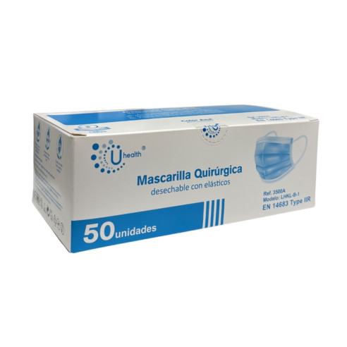 Caja 50 mascarillas quirúrgicas...