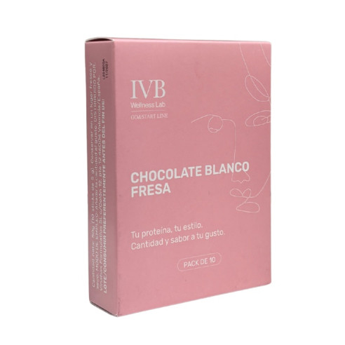IVB Chocolate Blanco-Fresa Pack 10...