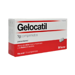 Gelocatil 1g 10 comprimidos