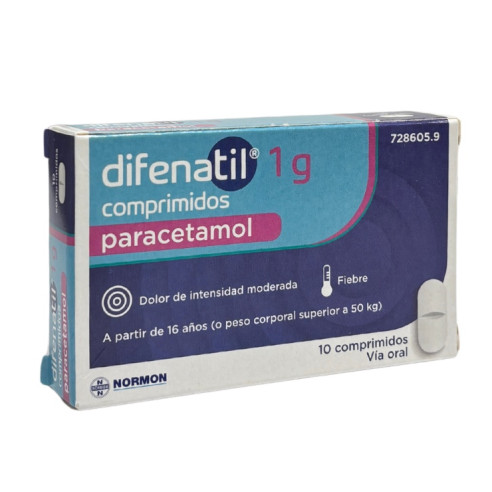 Difenatil 1g 10 comprimidos